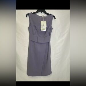 Fehaute Purple Sleeveless Rhinestone Sheath Midi Dress NWT sz S (4)